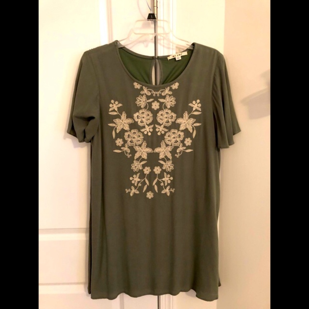 Francesca’s Miami brand sz. small sage tunic dress